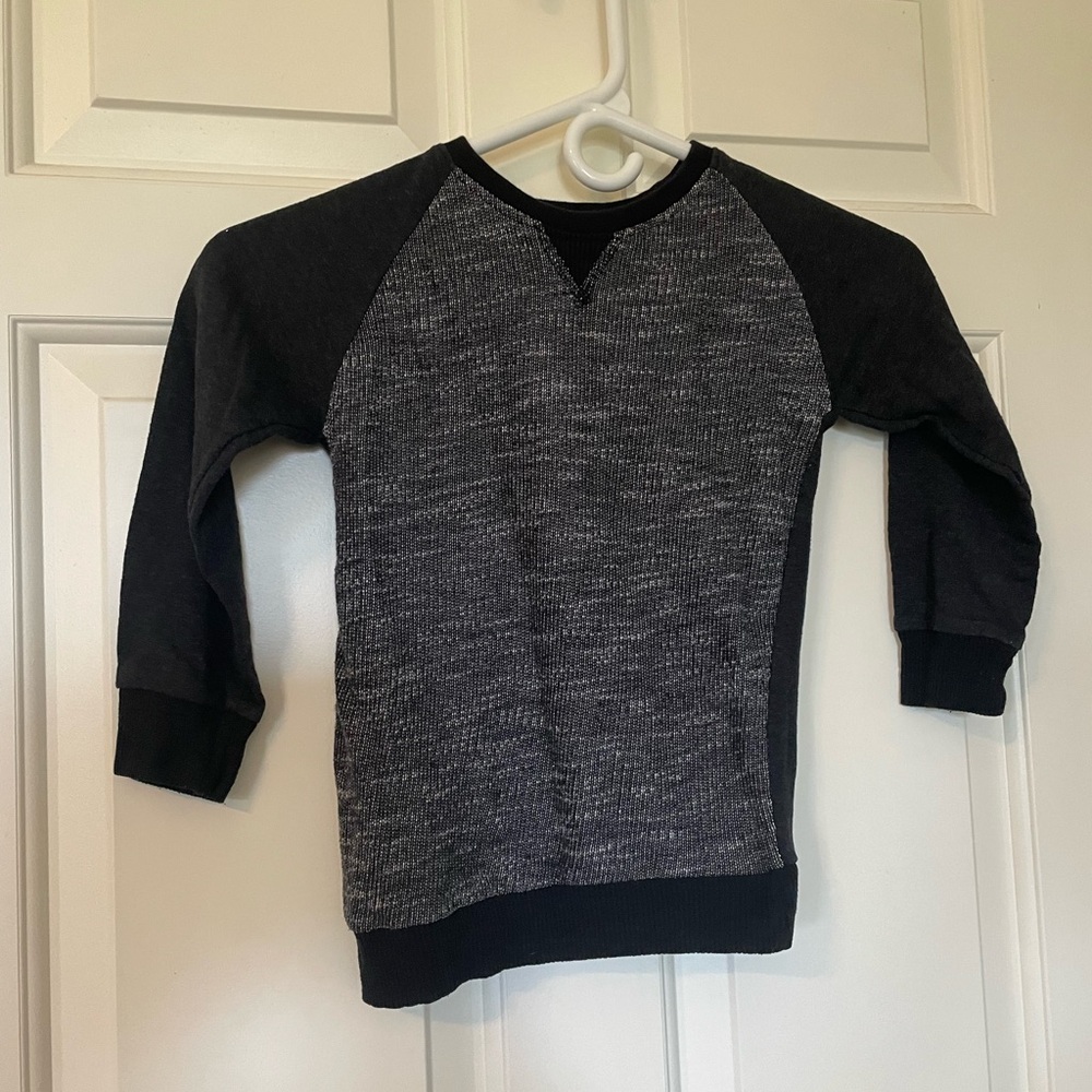 Cozy Black and Gray Kids Sweater